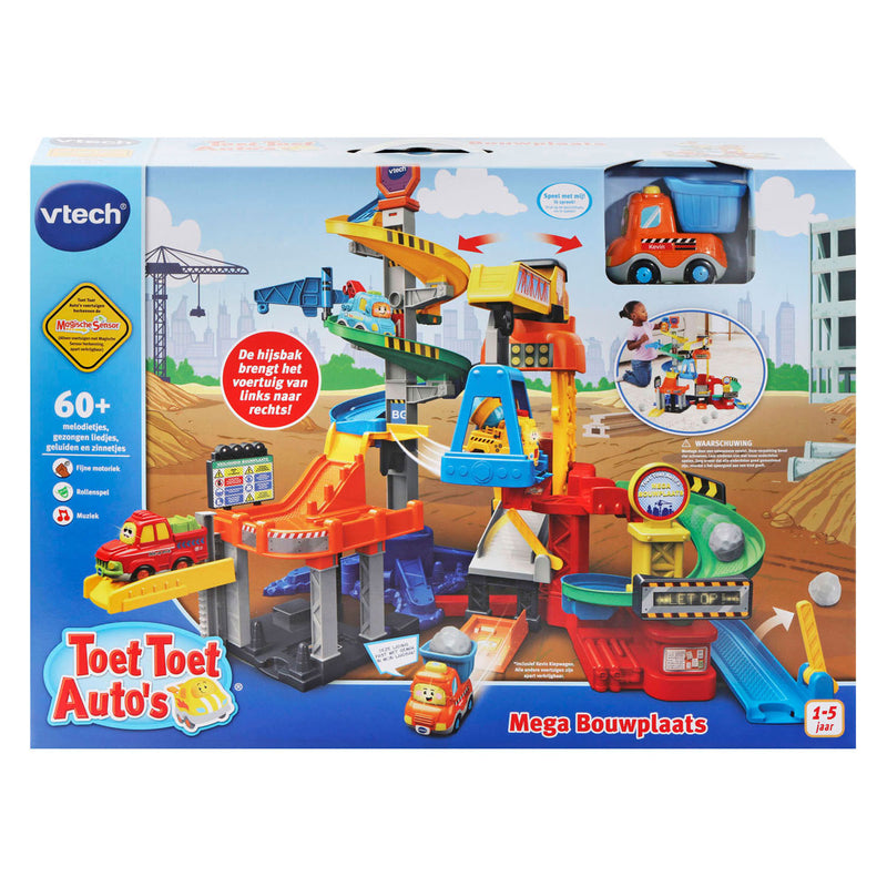 Load image into Gallery viewer, Vtech toet toet auto's mega bouwplaats speelset - met speelgoed auto - educatief en interactief baby speelgoed - cadeau - vanaf 1 tot 5 jaar
