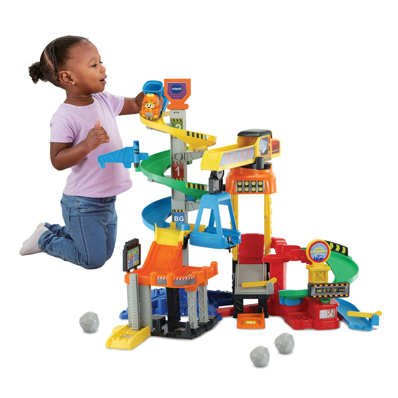 Load image into Gallery viewer, Vtech toet toet auto's mega bouwplaats speelset - met speelgoed auto - educatief en interactief baby speelgoed - cadeau - vanaf 1 tot 5 jaar
