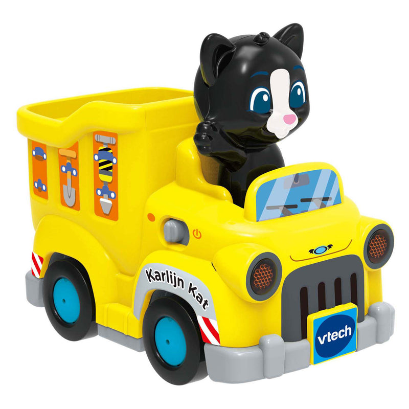 Afbeelding laden in galerijviewer, Vtech toet toet auto - karlijn kat kiepwagen met licht en geluid