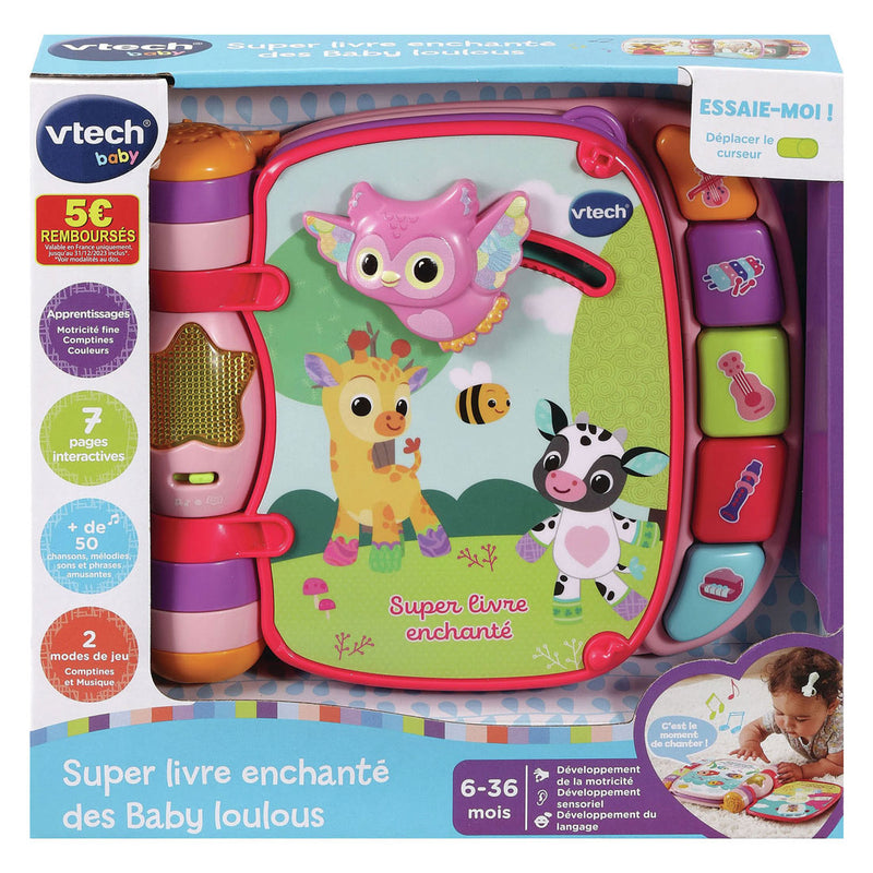 Load image into Gallery viewer, Vtech dierenvriendjes liedjesboek roze
