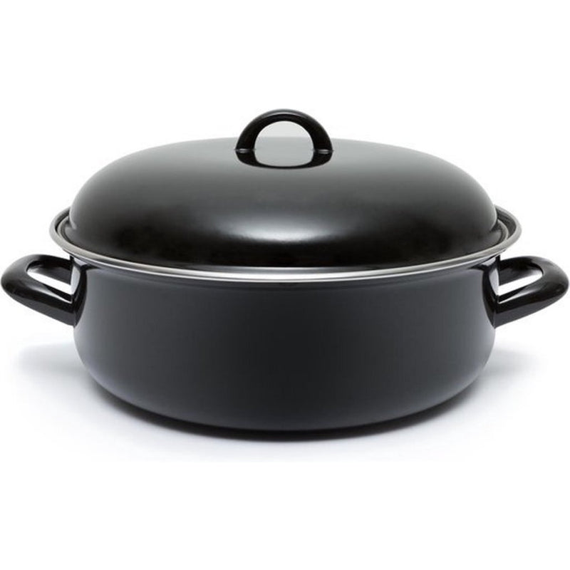 Load image into Gallery viewer, Casalupo emaille braadpan 22 cm zwart