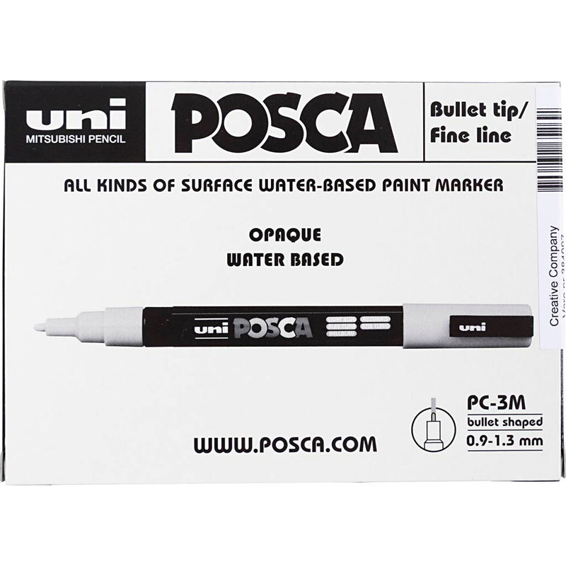Afbeelding laden in galerijviewer, Https: www.cchobby.nl posca-marker-afm-pc-3m-lijndikte-0-9-1-3-mm-fijn-goud-zilver-wit-6-div-1-doos