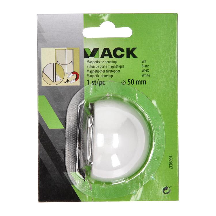 Load image into Gallery viewer, Mack 1069037 - magnetische deurstop wit ø 50 mm 1 st pc | 6 stuks