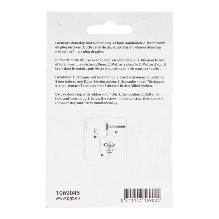 Load image into Gallery viewer, Mack 1069045 - deurstop cilindermodel inox look ø 20h30 mm 4 st pc | 6 stuks