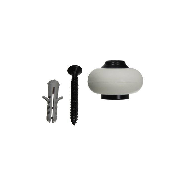 Load image into Gallery viewer, Mack 1069030 - deurstop met rubber zwart ø 30 mm 1 st pc | 6 stuks