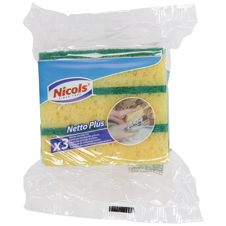 Load image into Gallery viewer, Nicols 1061449 - synthetisch schuurspons netto plus x3 | 6 stuks
