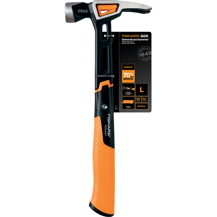 Load image into Gallery viewer, Fiskars isocore - timmermanshamer - l - schokabsorberend - magnetische nagelhouder