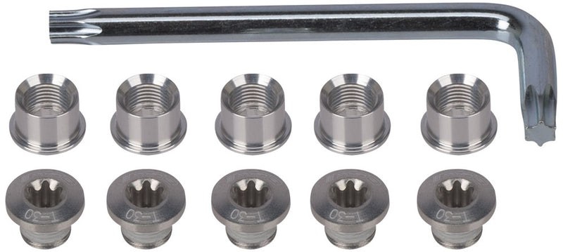 Load image into Gallery viewer, Fsa chainring screw set torx for 5-arm