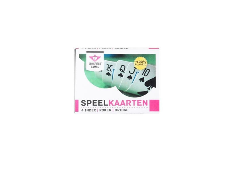 Load image into Gallery viewer, Longfield speelkaarten 100% plastic, 2 sets in kunsstof doos