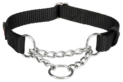 Load image into Gallery viewer, Trixie halsband hond premium halfslip halsband zwart