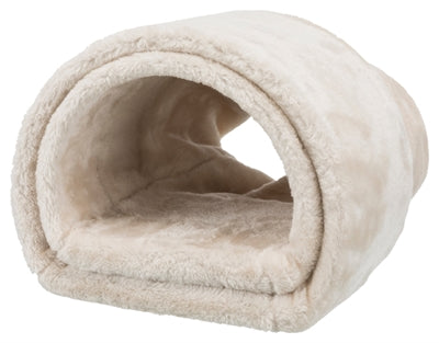 Load image into Gallery viewer, Trixie speeltunnel konijn cavia pluche beige