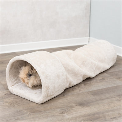 Load image into Gallery viewer, Trixie speeltunnel konijn cavia pluche beige