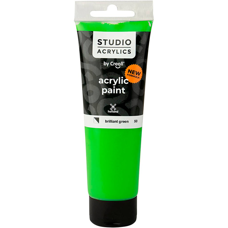 Load image into Gallery viewer, Https: www.cchobby.nl creall-studio-acrylverf-semi-dekkend-brilliant-green-50-120-ml-1-fles