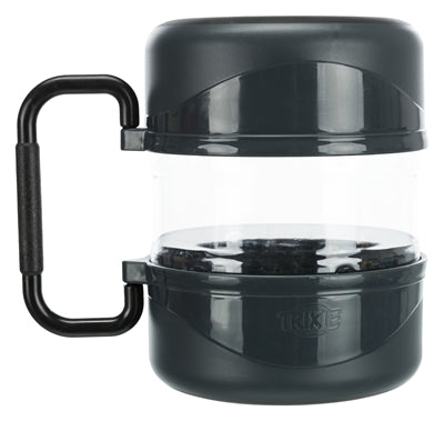 Load image into Gallery viewer, Trixie reisset voerbak drinkbak donkergrijs