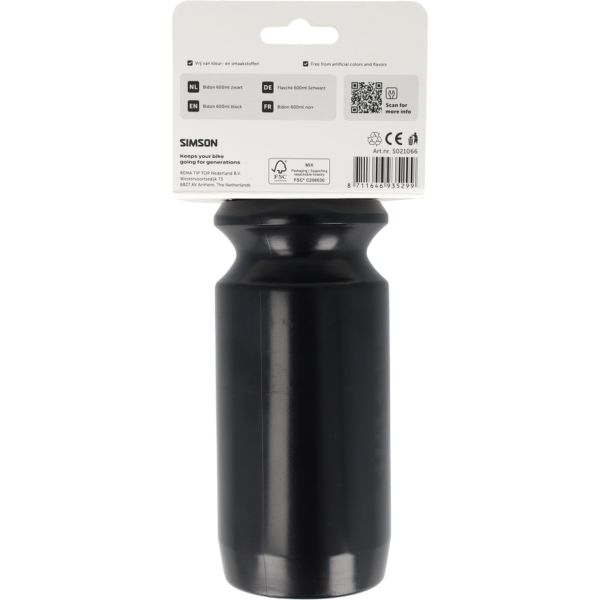 Afbeelding laden in galerijviewer, Simson bidon 600ml zwart