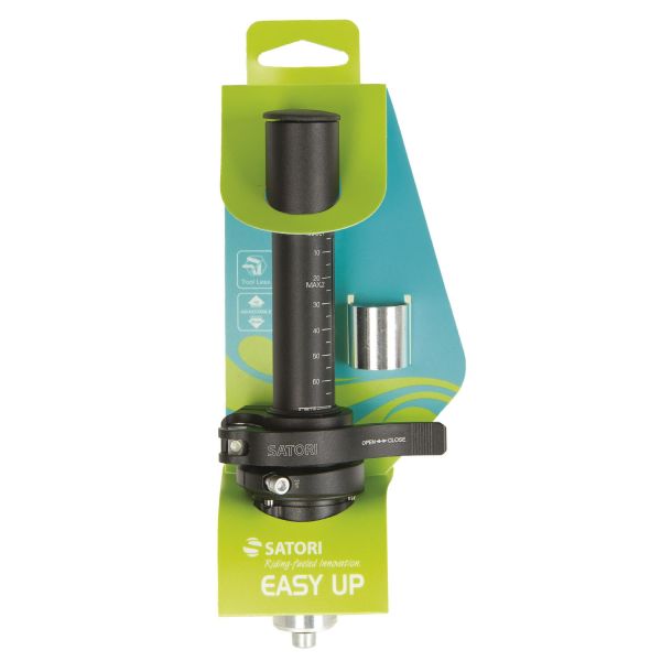 Load image into Gallery viewer, Stuurpenverlenger verstelbaar Satori Easy Up 1-1 8 - zwart