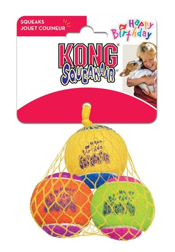 Load image into Gallery viewer, Kong Squeakair birthday balls