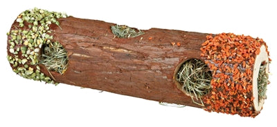 Load image into Gallery viewer, Trixie Tunnelbuis met hooi en hibiscusbloesem wortel erwt