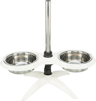 Load image into Gallery viewer, Trixie Voerstandaard hondenbar melamine rvs wit