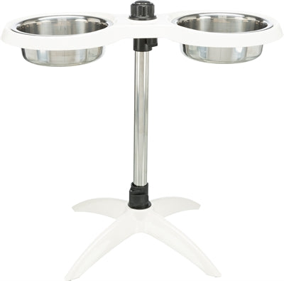 Load image into Gallery viewer, Trixie Voerstandaard hondenbar melamine rvs wit