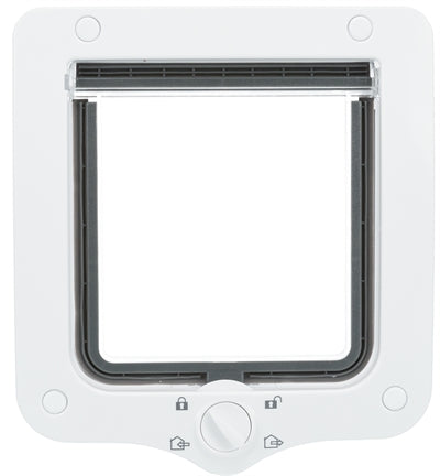 Load image into Gallery viewer, Trixie 4-weg kattenluik inclusief tunnelstuk zwart