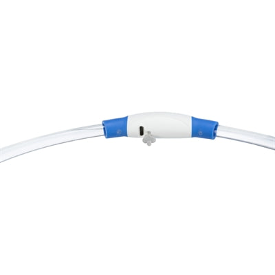 Load image into Gallery viewer, Merkloos sans marque trixie lichtgevende halsband usb flash light oplaadbaar tpu blauw