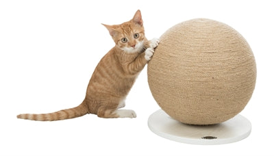 Load image into Gallery viewer, Trixie Krabpaal bal op voet jute hout