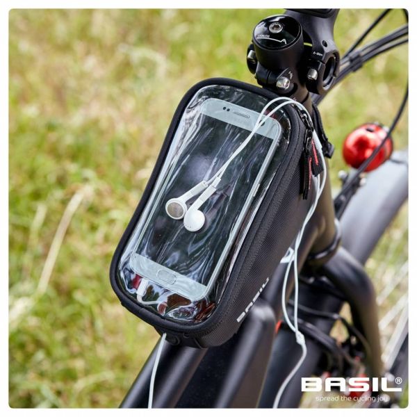 Load image into Gallery viewer, Basil Sport Design Frame Bag - zwart - frametas - unisex
