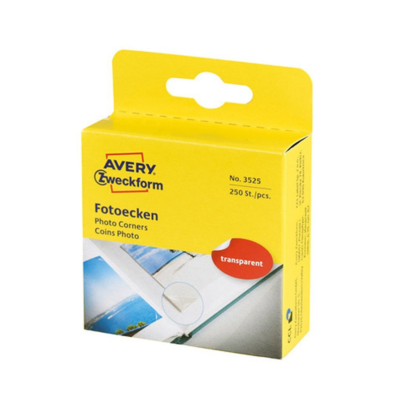 Load image into Gallery viewer, Avery av-3525 zweckform fotohoekjes 19x17 mm 250 stuks transparant