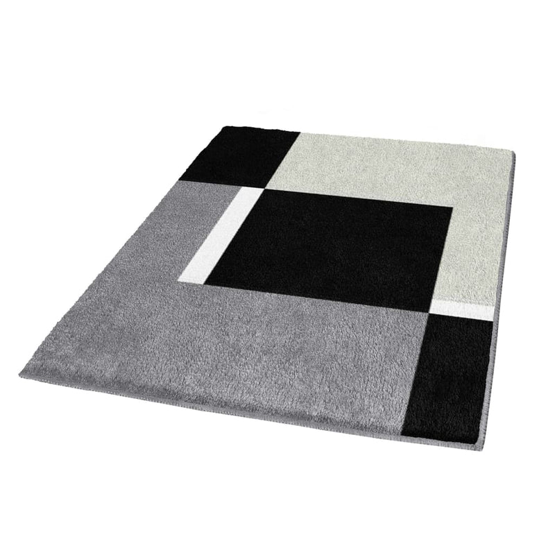 Load image into Gallery viewer, Kleine Wolke Kleine Wolke Badmat Dakota Platinum 55x65 cm grijs en zwart