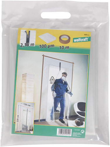 Load image into Gallery viewer, Wolfcraft - stofdeur met rits - complete set - 4005000