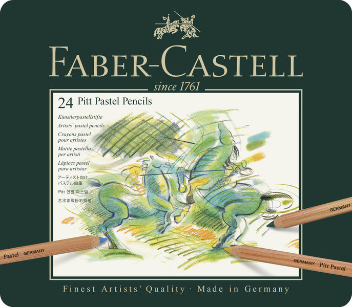 Load image into Gallery viewer, Faber castell fc-112124 pastelpotlood faber-castell pitt metalen etui a 24 stuks