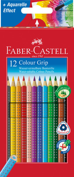 Load image into Gallery viewer, Faber castell fc-112412 kleurpotlood faber-castell grip kartonnen etui a 12 stuks