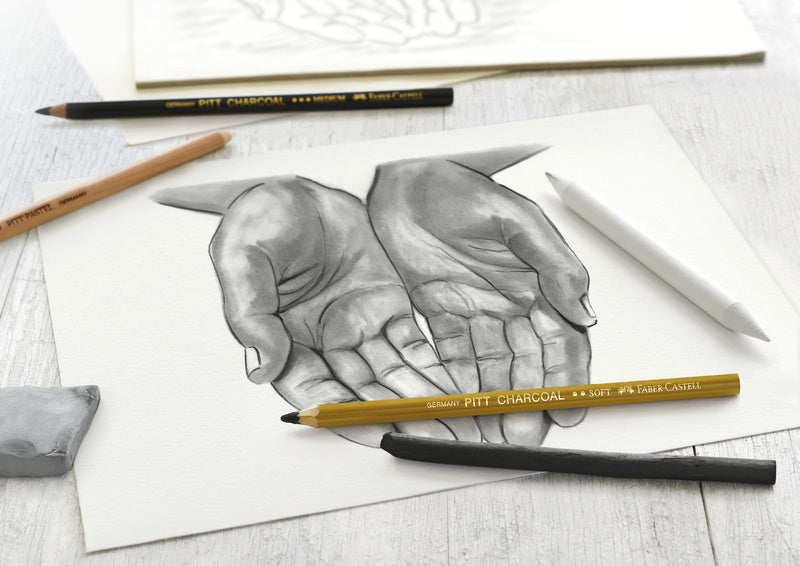 Load image into Gallery viewer, Faber castell fc-114002 houtskoolset faber-castell 7-delig