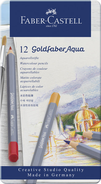 Load image into Gallery viewer, Faber castell fc-114612 aquarelkleurpotlood faber-castell goldfaber etui 12 stuks