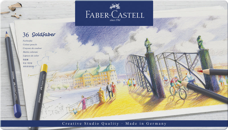 Load image into Gallery viewer, Faber castell fc-114736 kleurpotlood faber-castell goldfaber etui à 36 stuks