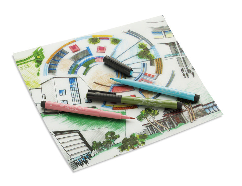 Load image into Gallery viewer, Faber castell fc-167163 tekenstift faber-castell pitt artist pen brush etui a 6 stuks pastel