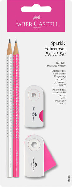 Load image into Gallery viewer, Faber castell fc-218495 schrijfset faber-castell sparkle wit roze