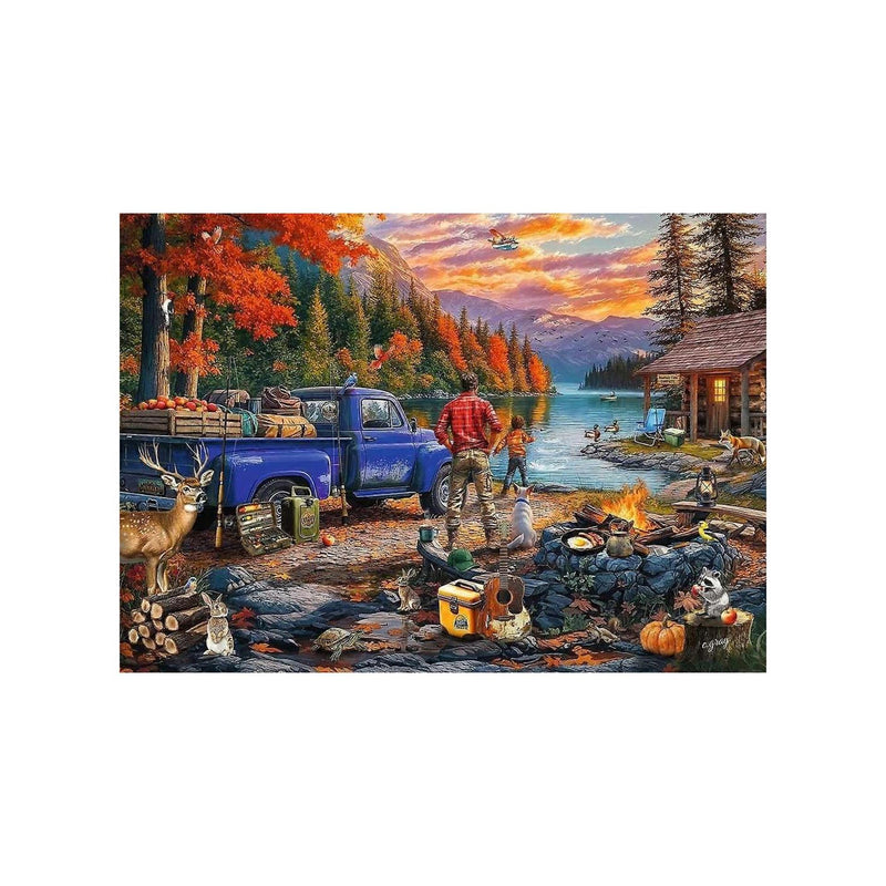 Load image into Gallery viewer, Ravensburger puzzel sunset lake 300pcs