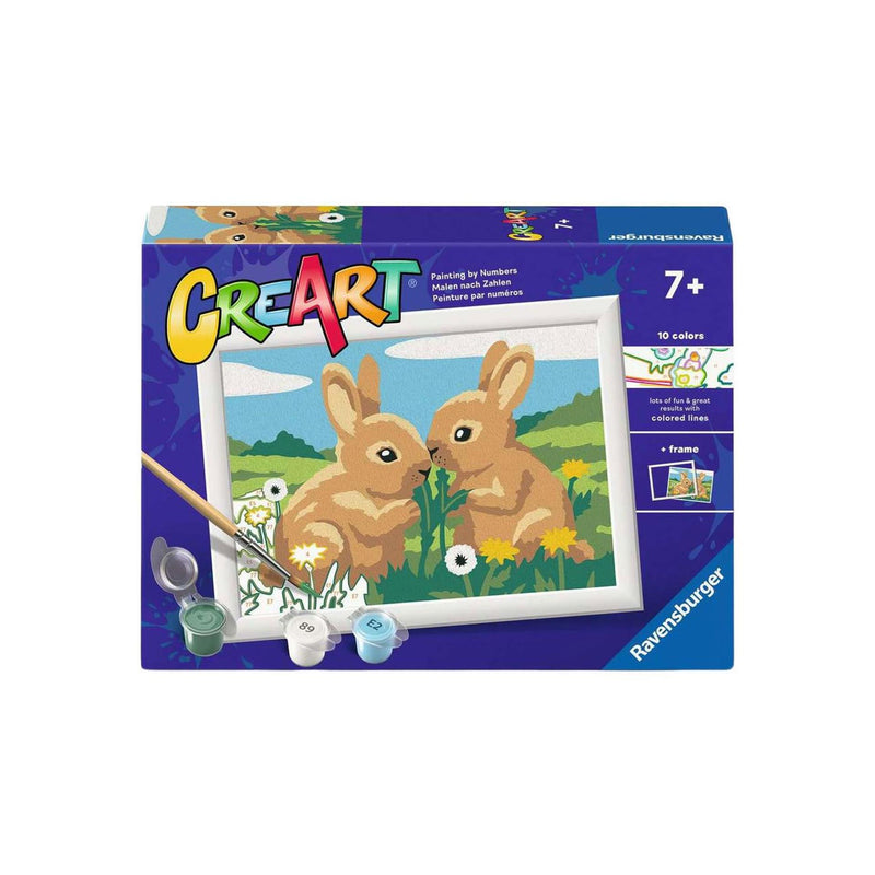 Load image into Gallery viewer, Ravensburger creart schilderen op nummer - konijnen vriendjes