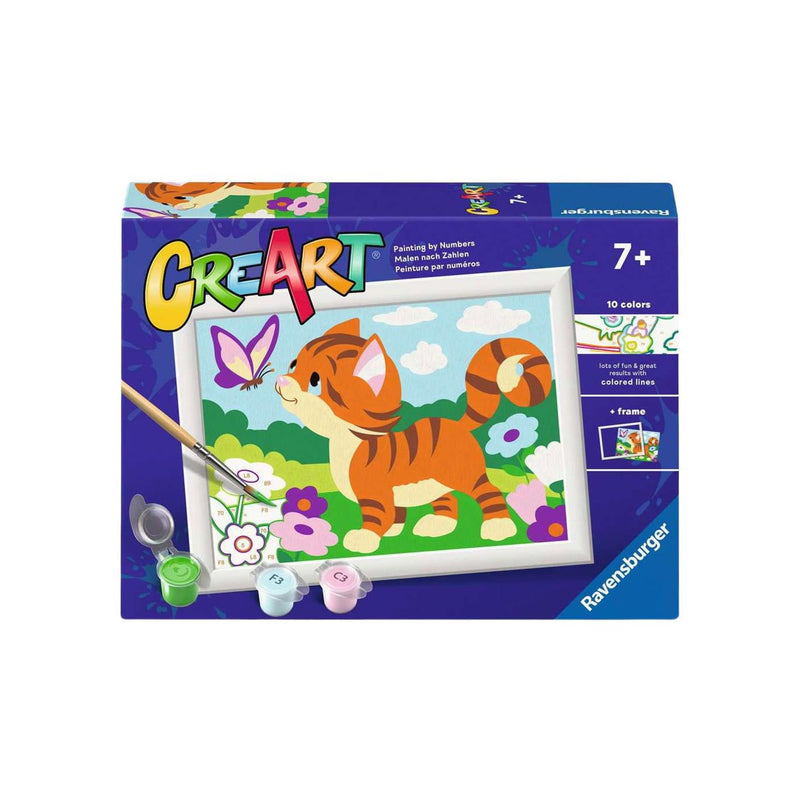 Load image into Gallery viewer, Ravensburger creart schilderen op nummer - kat met vlinder