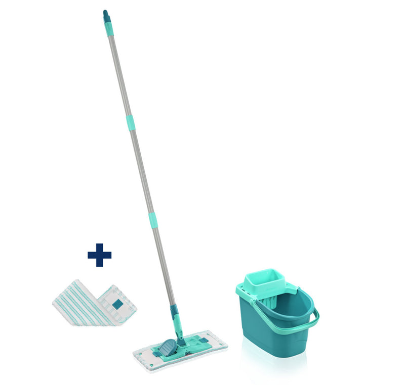 Load image into Gallery viewer, Leifheit Leifheit 55515 Powerclean Vloerwisser M 33 cm Compleet Systeem met 140 cm Micro Duo met Gratis Extra Micro Duo Doek