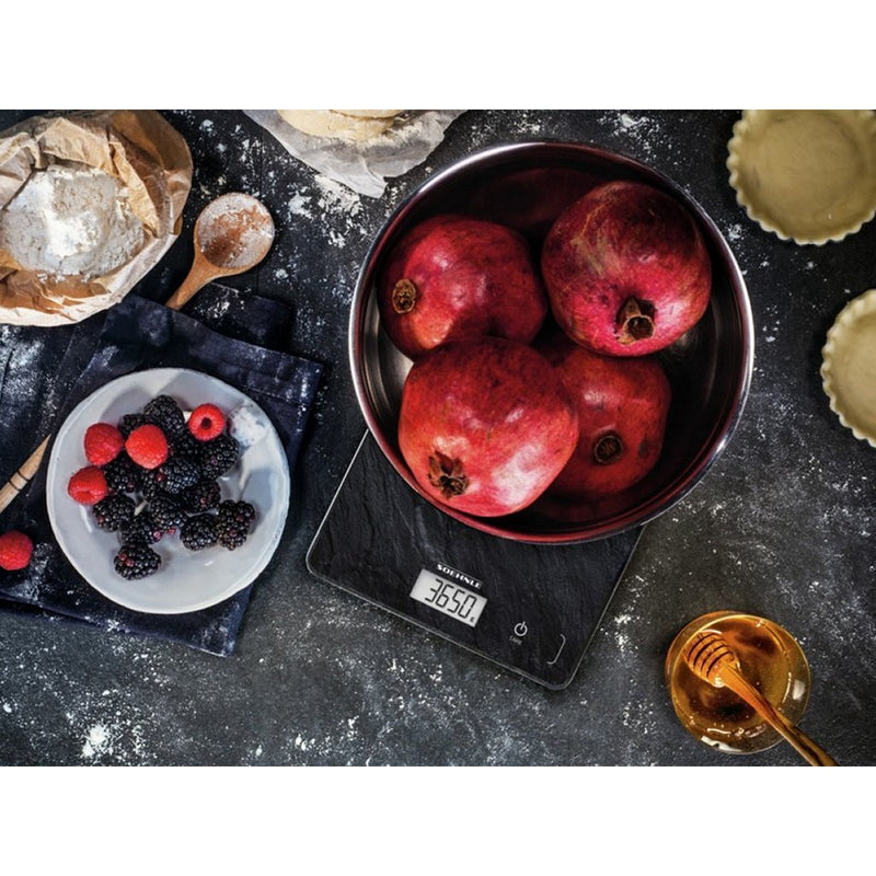 Load image into Gallery viewer, Leifheit soehnle keukenweegschaal compact 300 leisteenlook