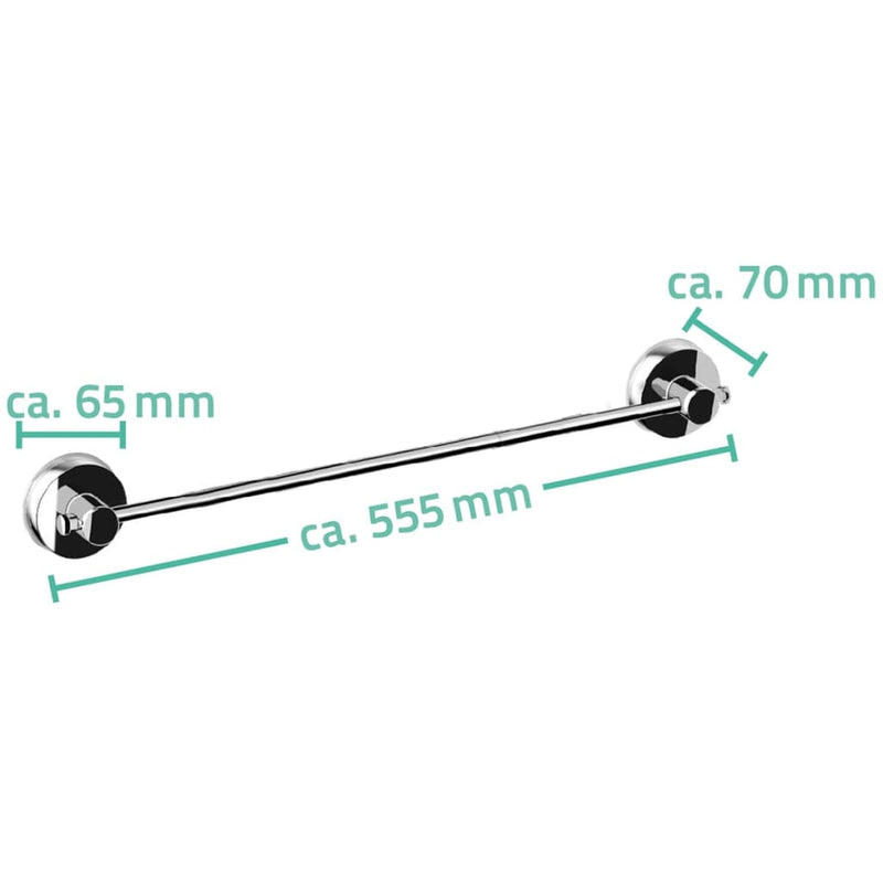 Load image into Gallery viewer, Ridder handdoekenstang 55,5x7x6,5 cm chroom 12120000