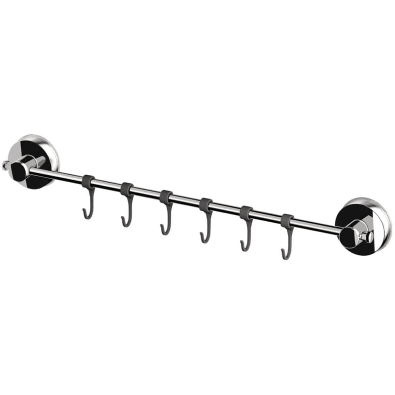 Load image into Gallery viewer, Ridder ridder handdoekenstang met haken 55,5x6,5x4,6 cm chroom 12120100