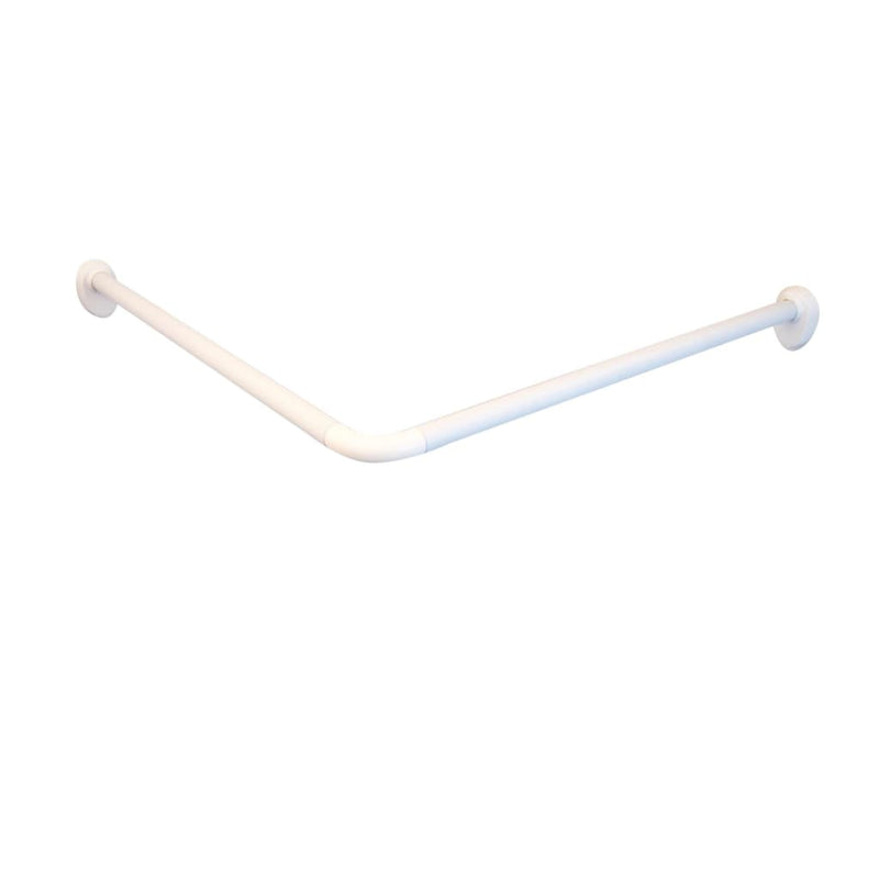 Load image into Gallery viewer, Ridder hoekdouchegordijnstang 80x80x2,5 cm wit
