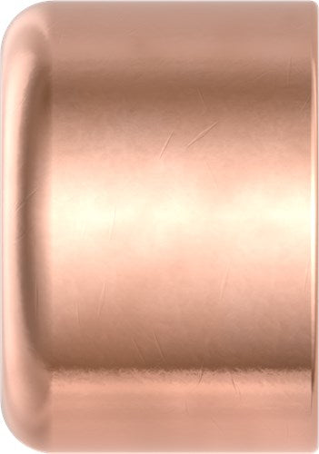 Load image into Gallery viewer, Kirchhoff koperen eindkap, blank, 18 mm, 1 socket (5301) - 989203055