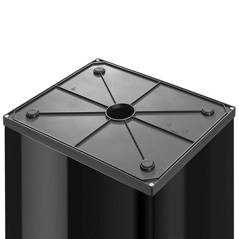Load image into Gallery viewer, Hailo prullenbak met tuimeldeksel 8602410 zwart big-box swing xl