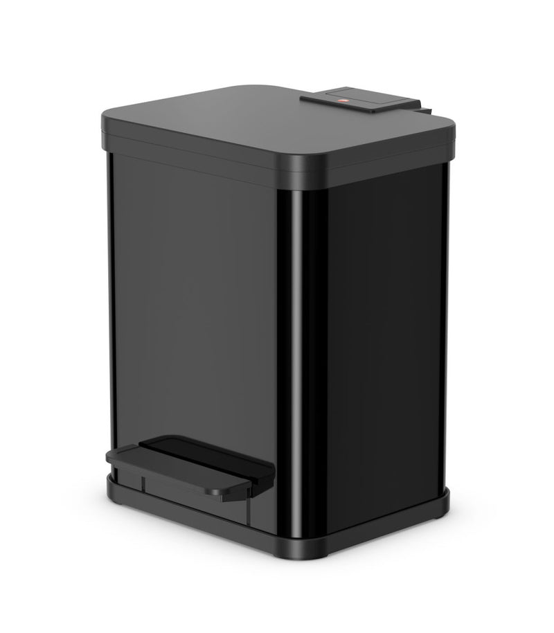 Load image into Gallery viewer, Hailo 0622-260 öko duo plus m pedaalemmer 2x 9l zilver zwart