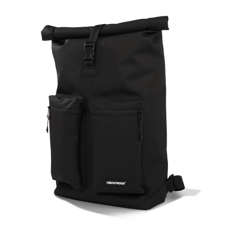 Load image into Gallery viewer, UrbanProof Urbanproof rolltop commuter fietstas 20l zwart